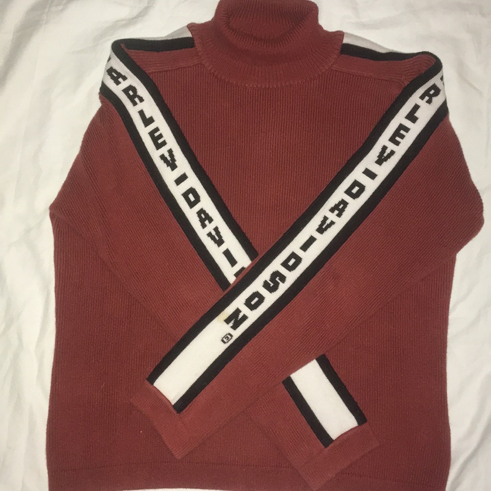 Harley Davidson burnt orange sweater
